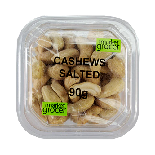 The Market Grocer Cashews Salted Mini Tub 90g