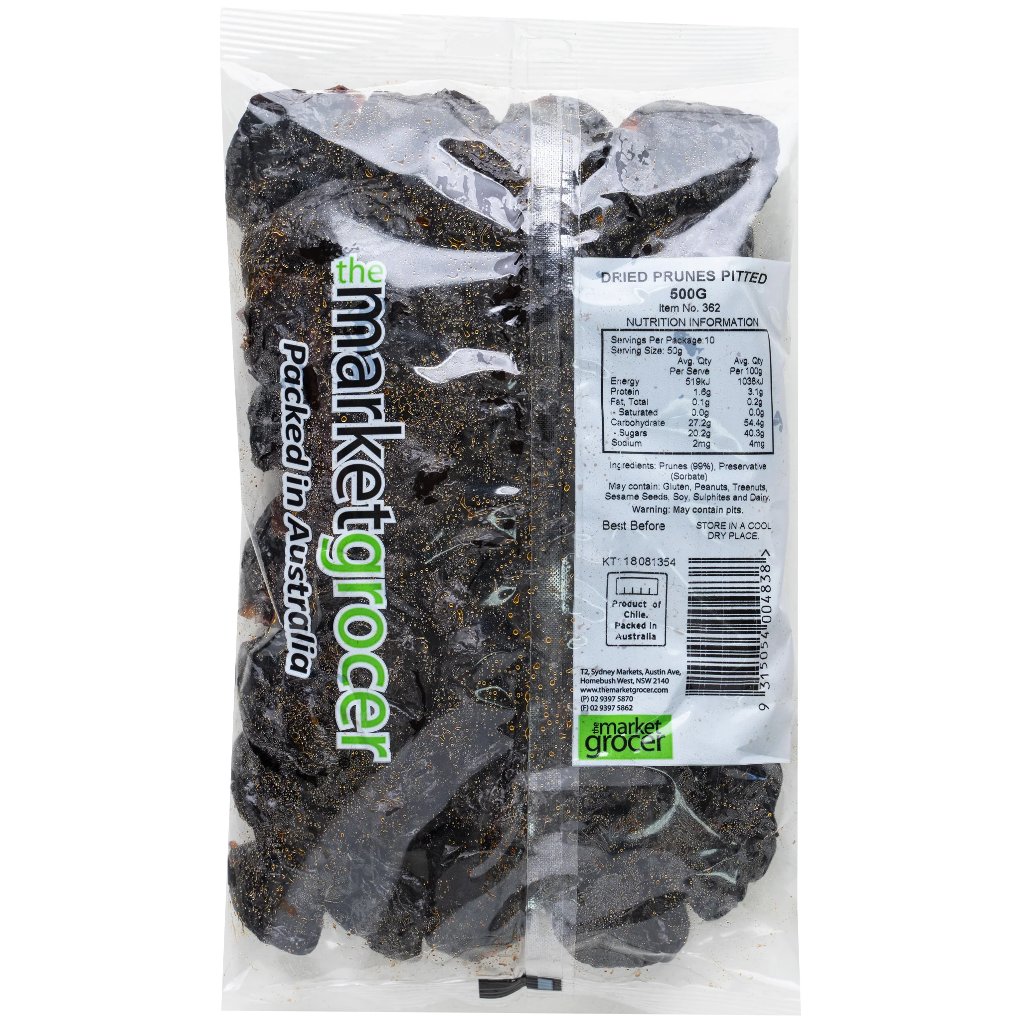 The Market Grocer Dried Prunes Pitted 500g - Image 2