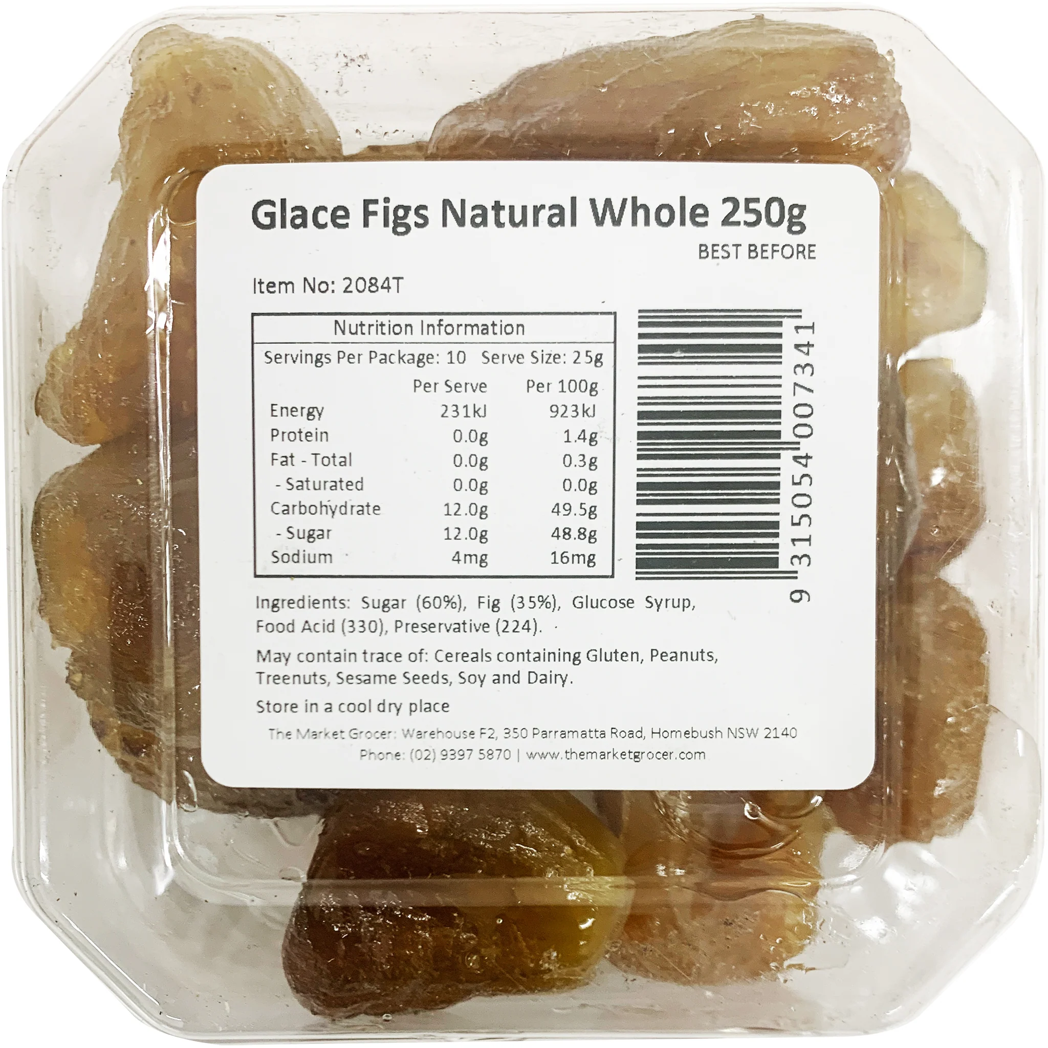 The Market Grocer Glace Figs Natural Whole 250g - Image 2