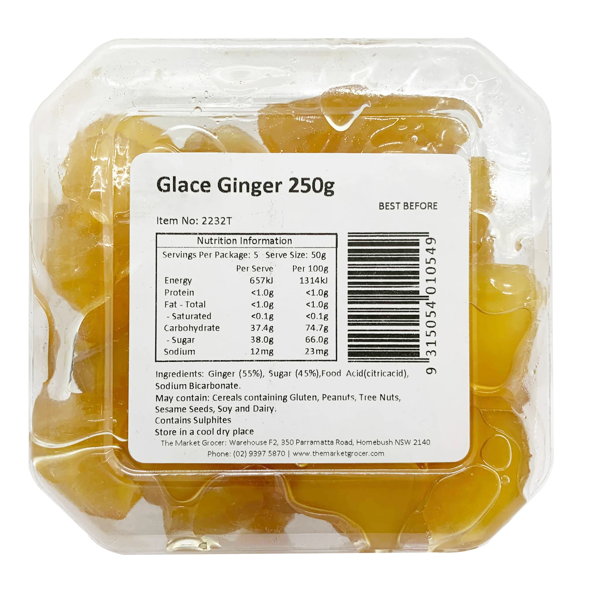 The Market Grocer Glace Ginger 250g - Image 2
