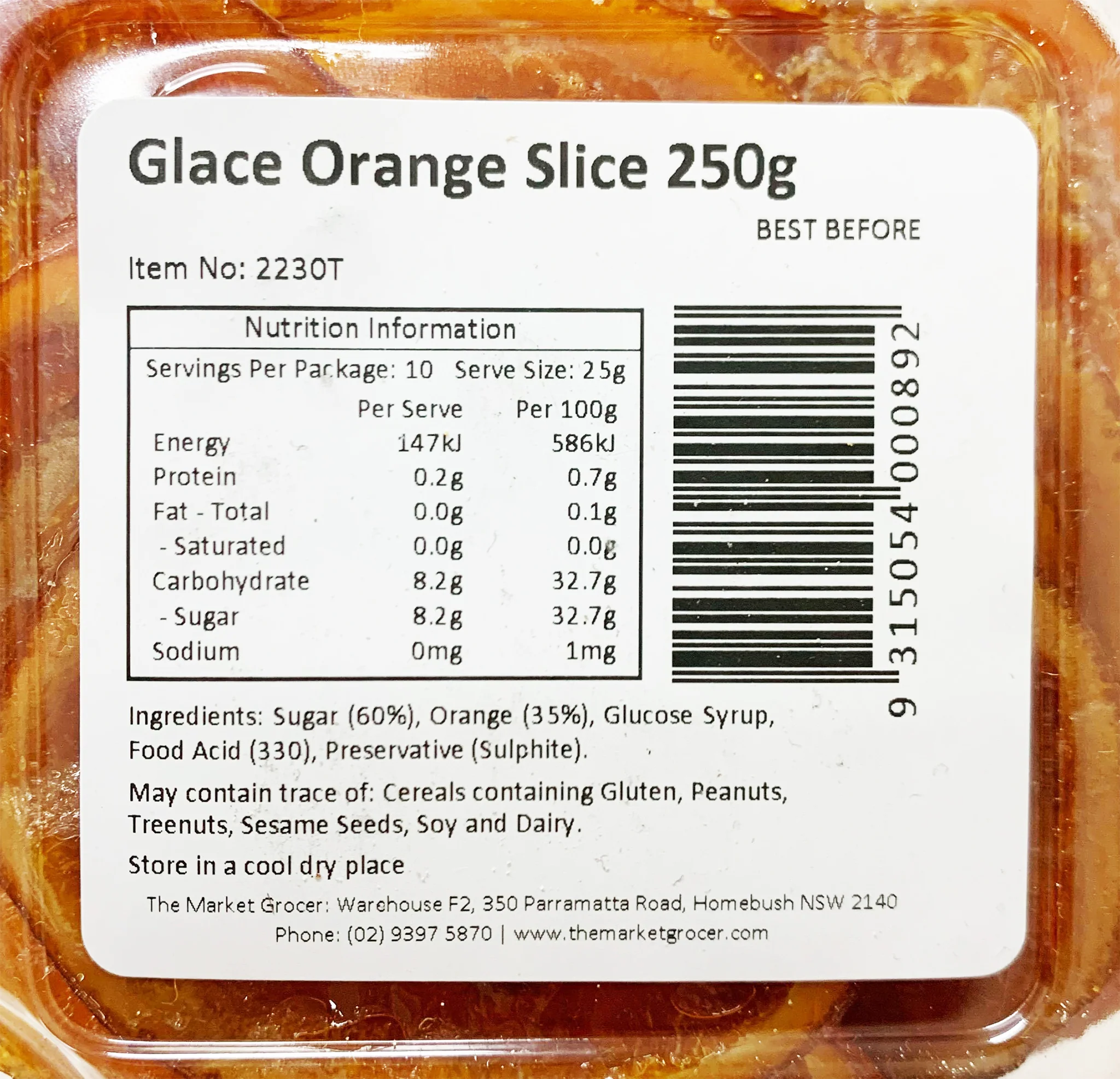 The Market Grocer Glace Orange Slices 250g - Image 2