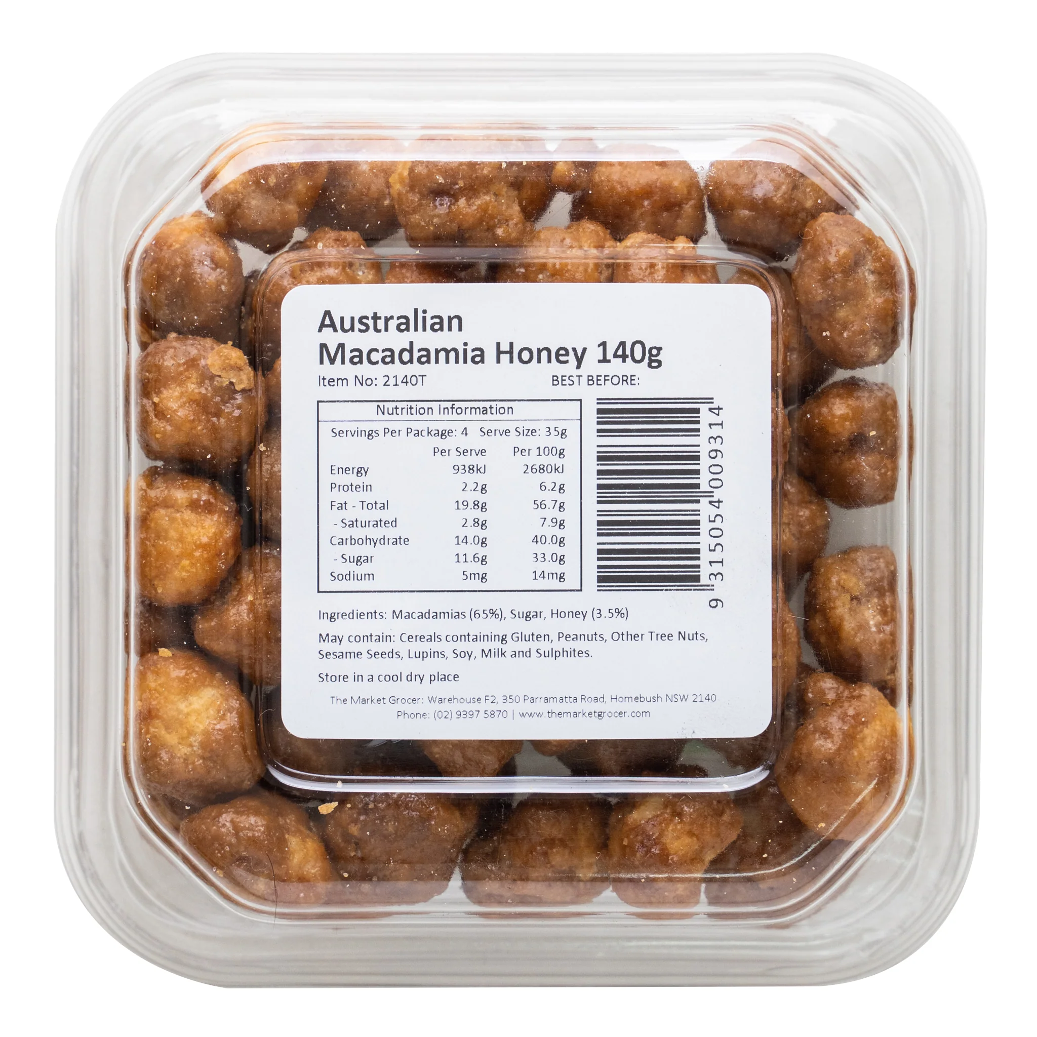 The Market Grocer Macadamia Honey 140g - Image 2