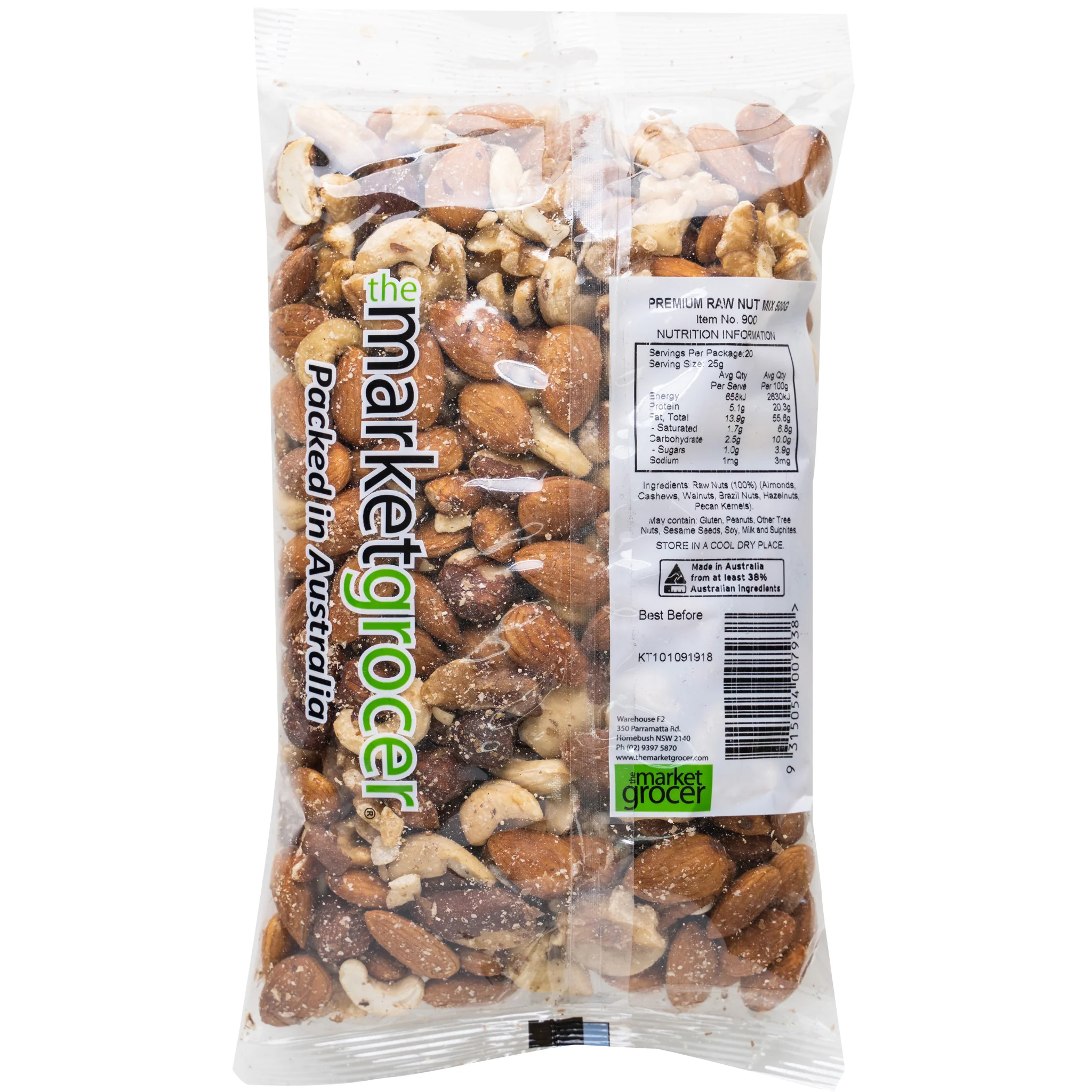 The Market Grocer Nut Mix Premium Raw 500g - Image 2
