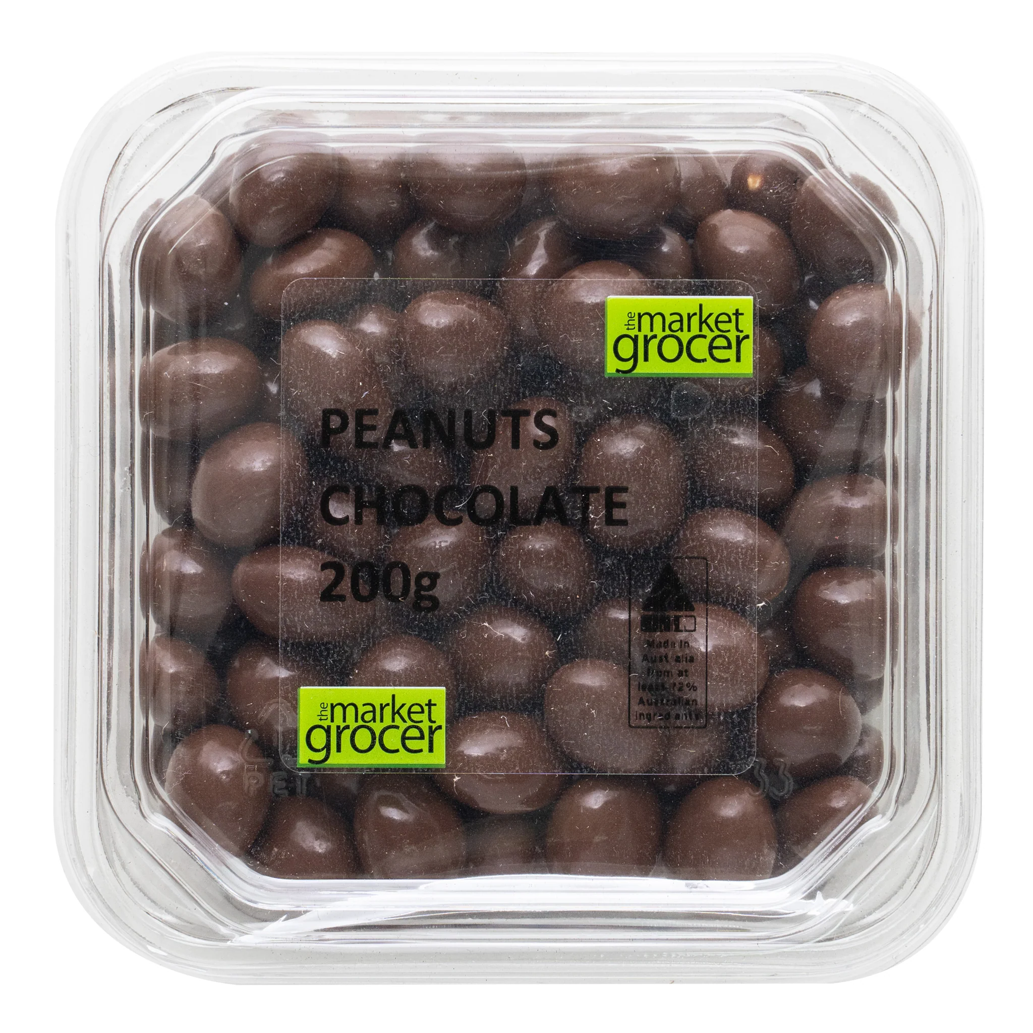 The Market Grocer Peanuts Chocolate 200g