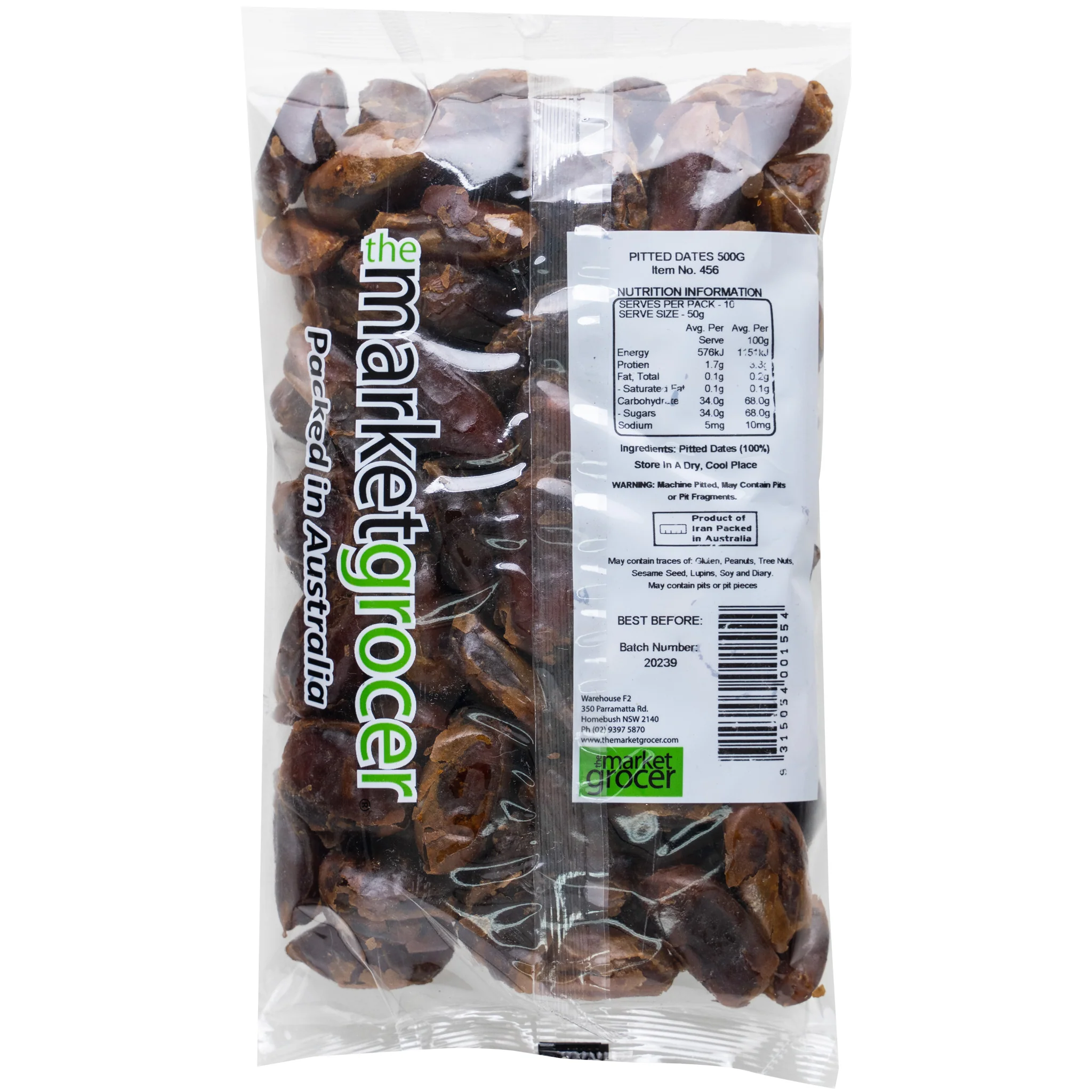 The Market Grocer Pitted Dates 500g - Image 2
