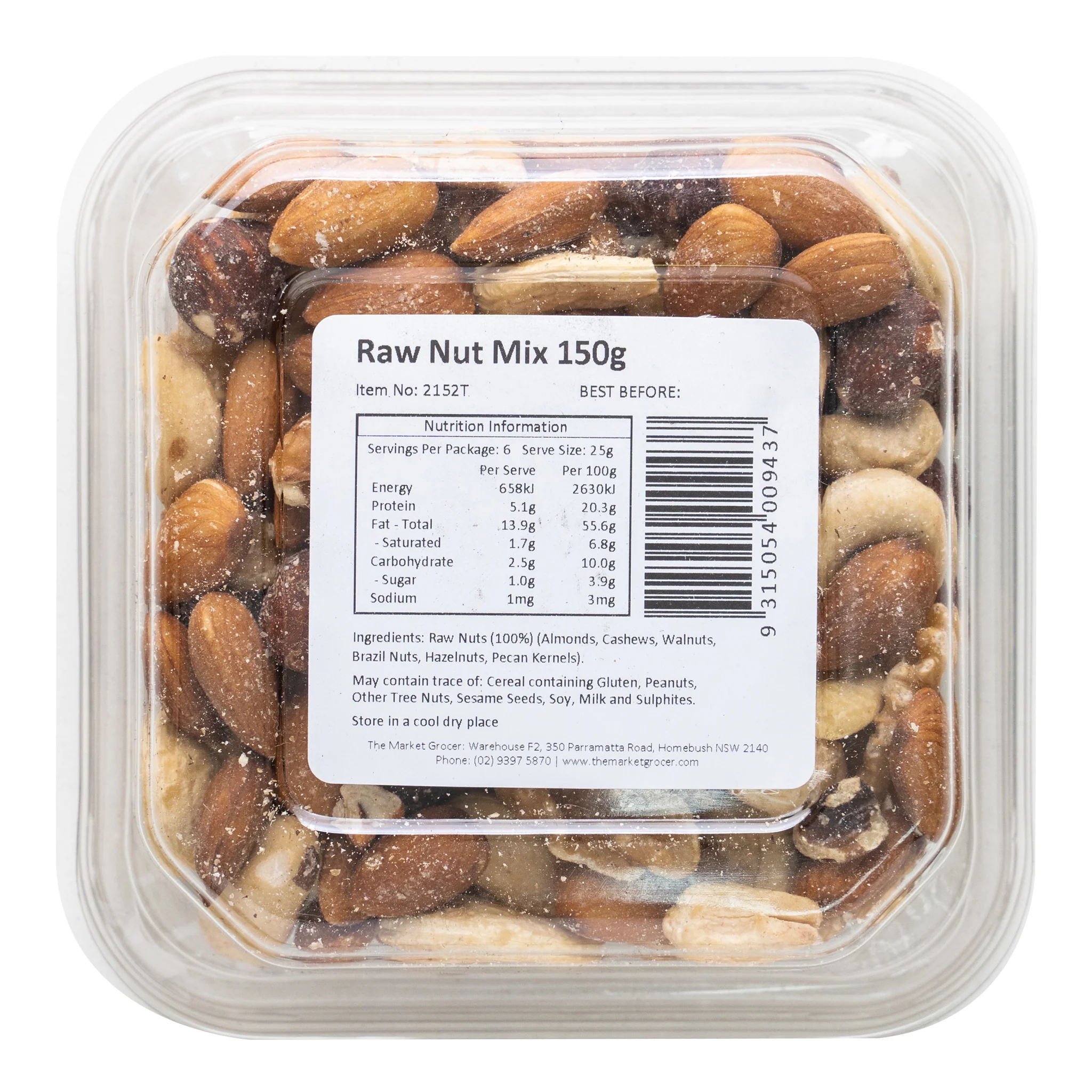 The Market Grocer Nut Mix Raw 150g - Image 2