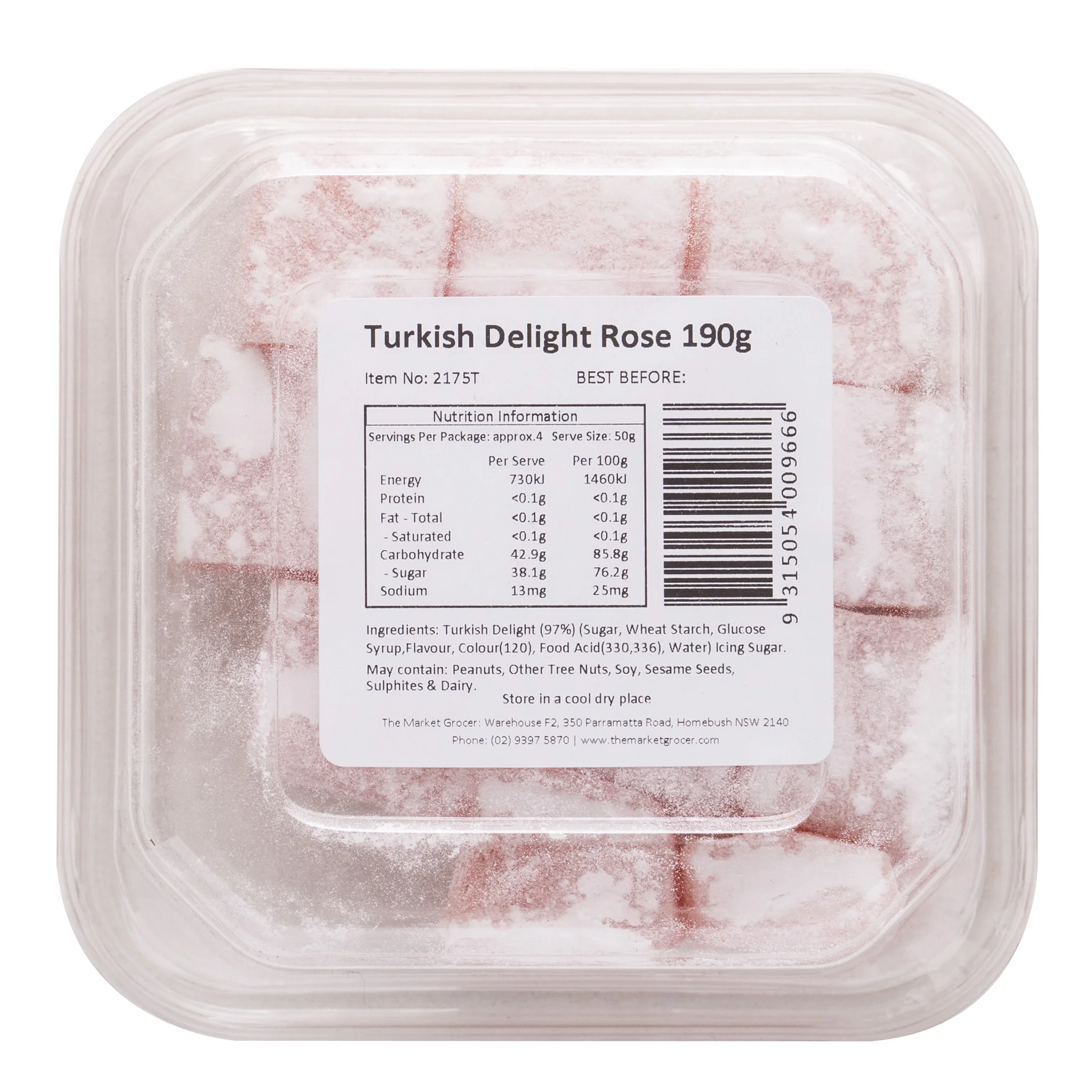 The Market Grocer Turkish Delight Rose 190g - Image 2