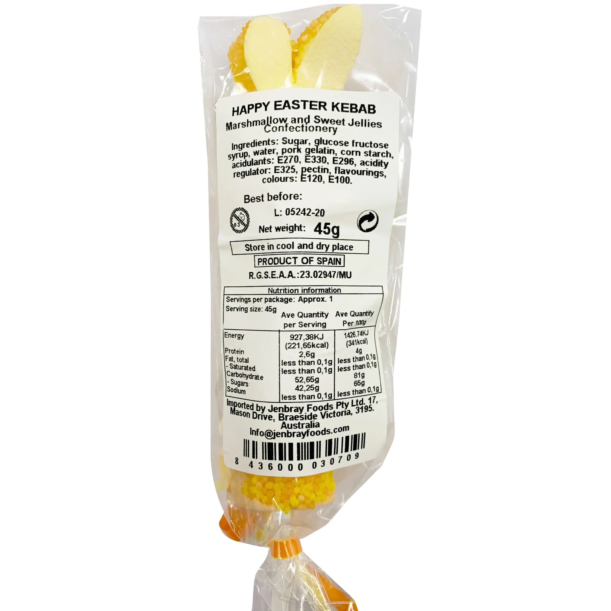 The Marshmallow Castle Happy Easter Kebab Mallow Pop 65g - Image 2