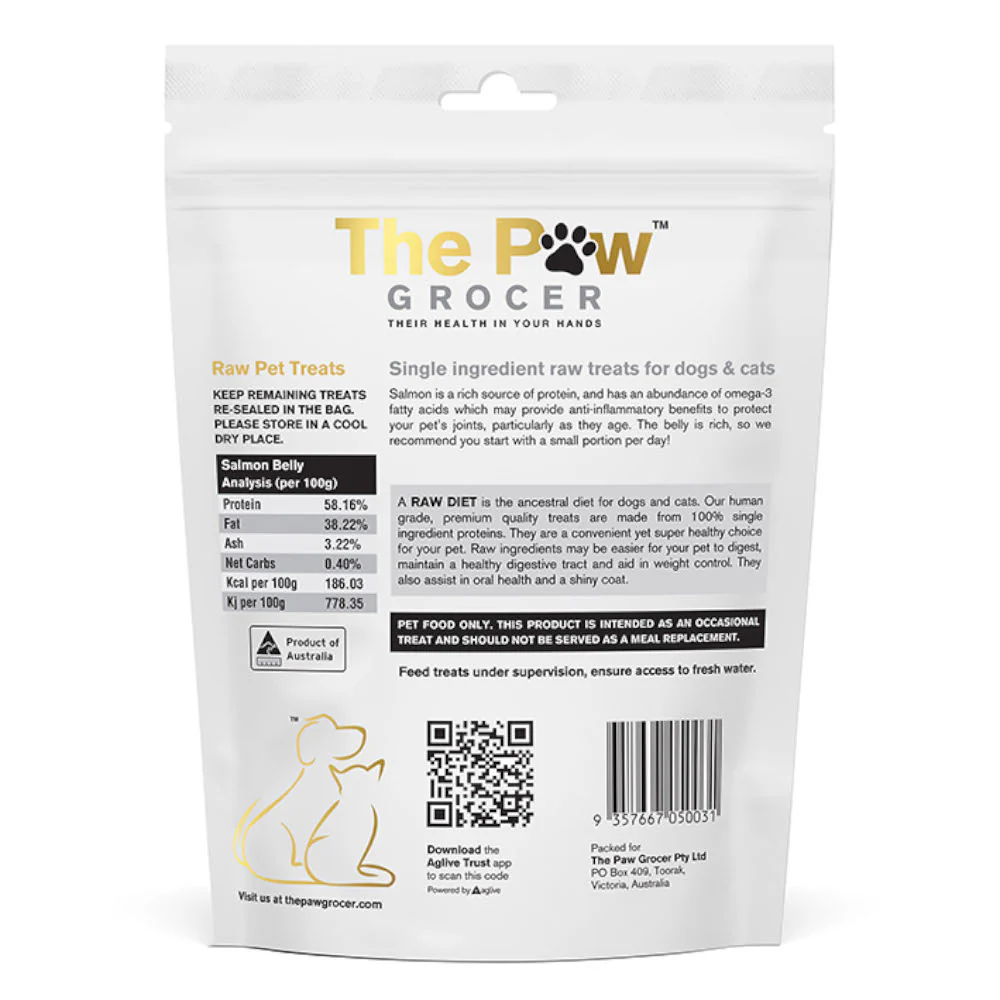 The Paw Grocer Chicken Salmon Belly 90g - Image 2