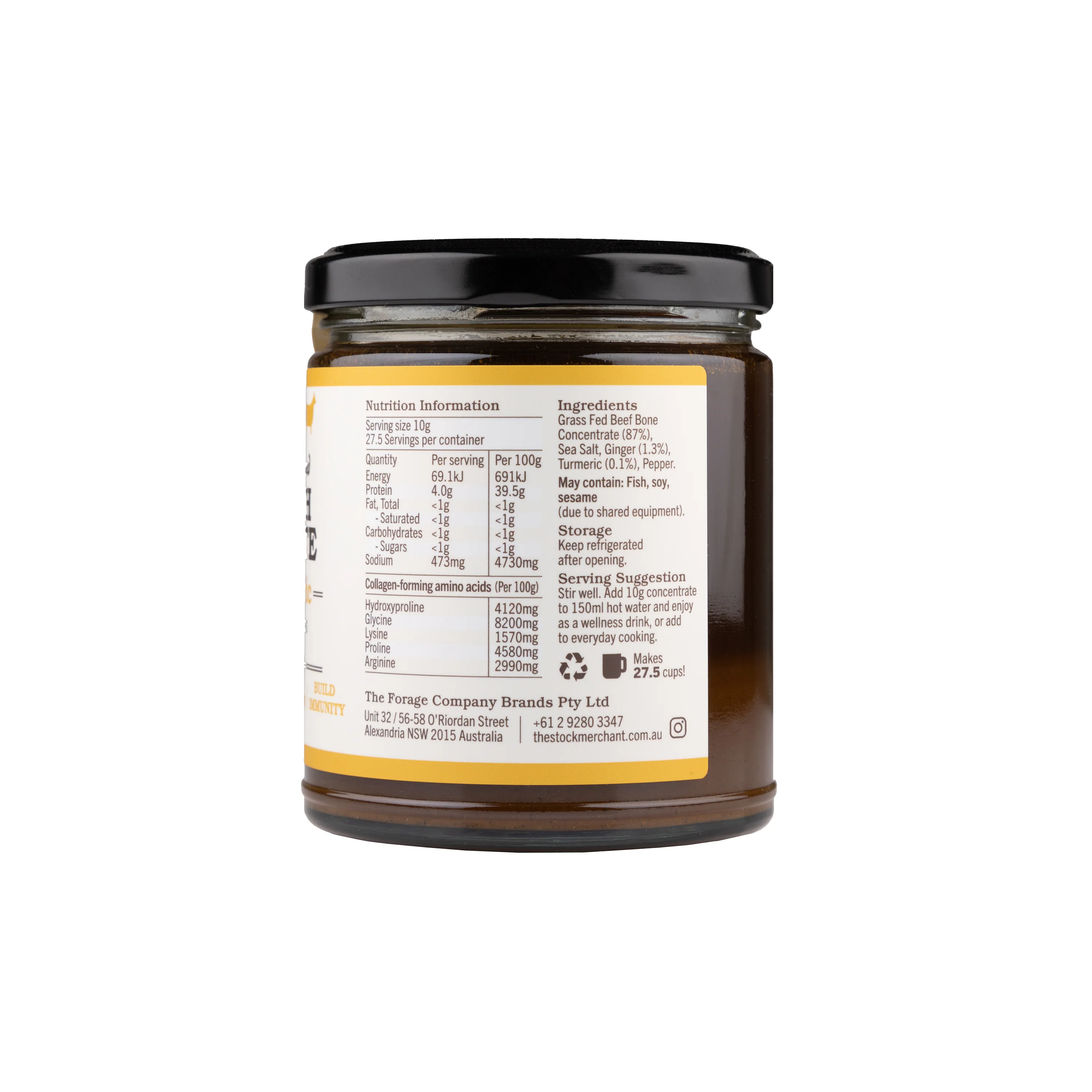 The Stock Merchant Concentrated Bone Broth Ginger & Turmeric 275g - Image 3