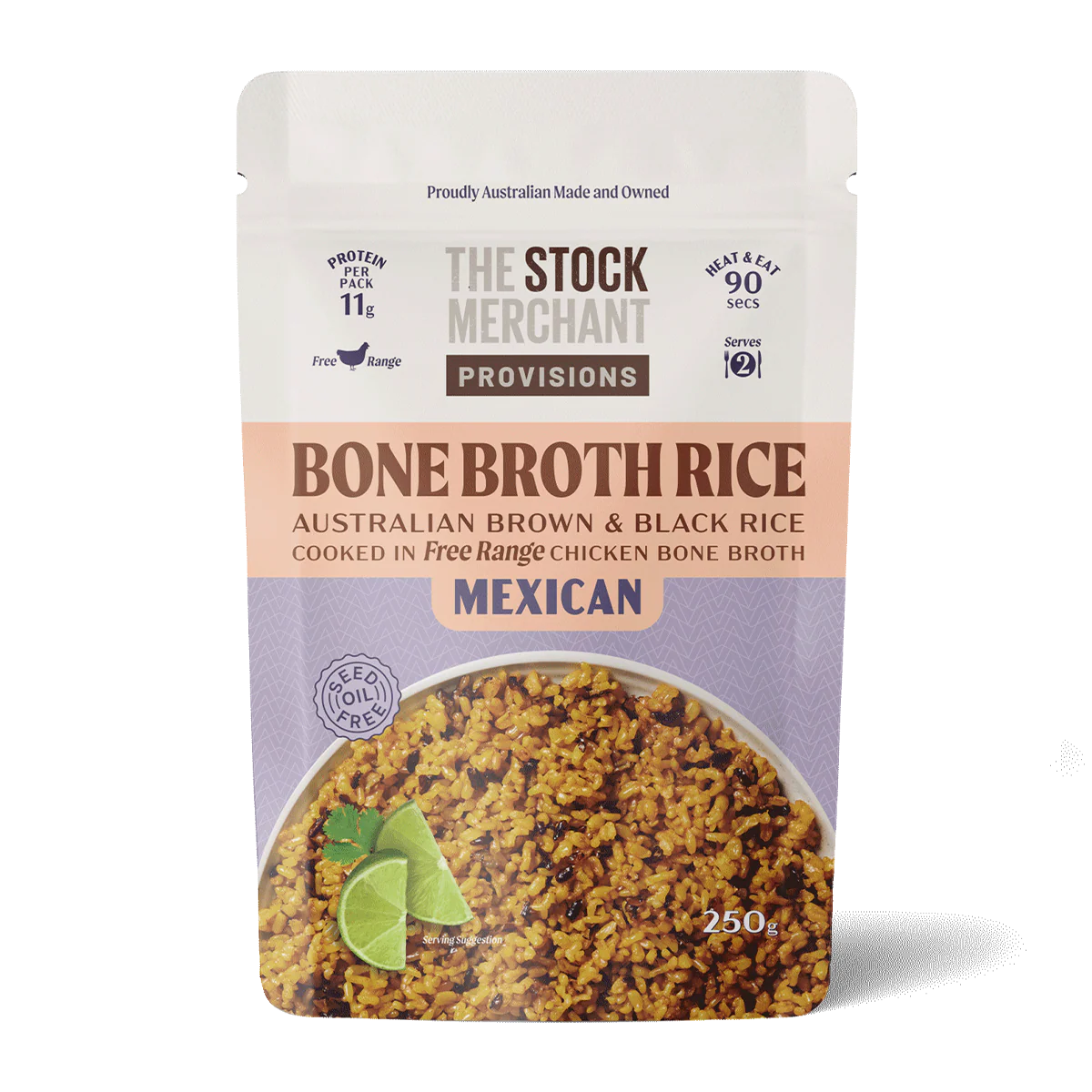 The Stock Merchant Bone Broth Rice Mexican 250g