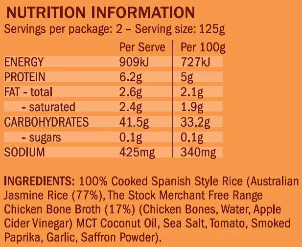The Stock Merchant Bone Broth Rice Spanish 250g - Image 3
