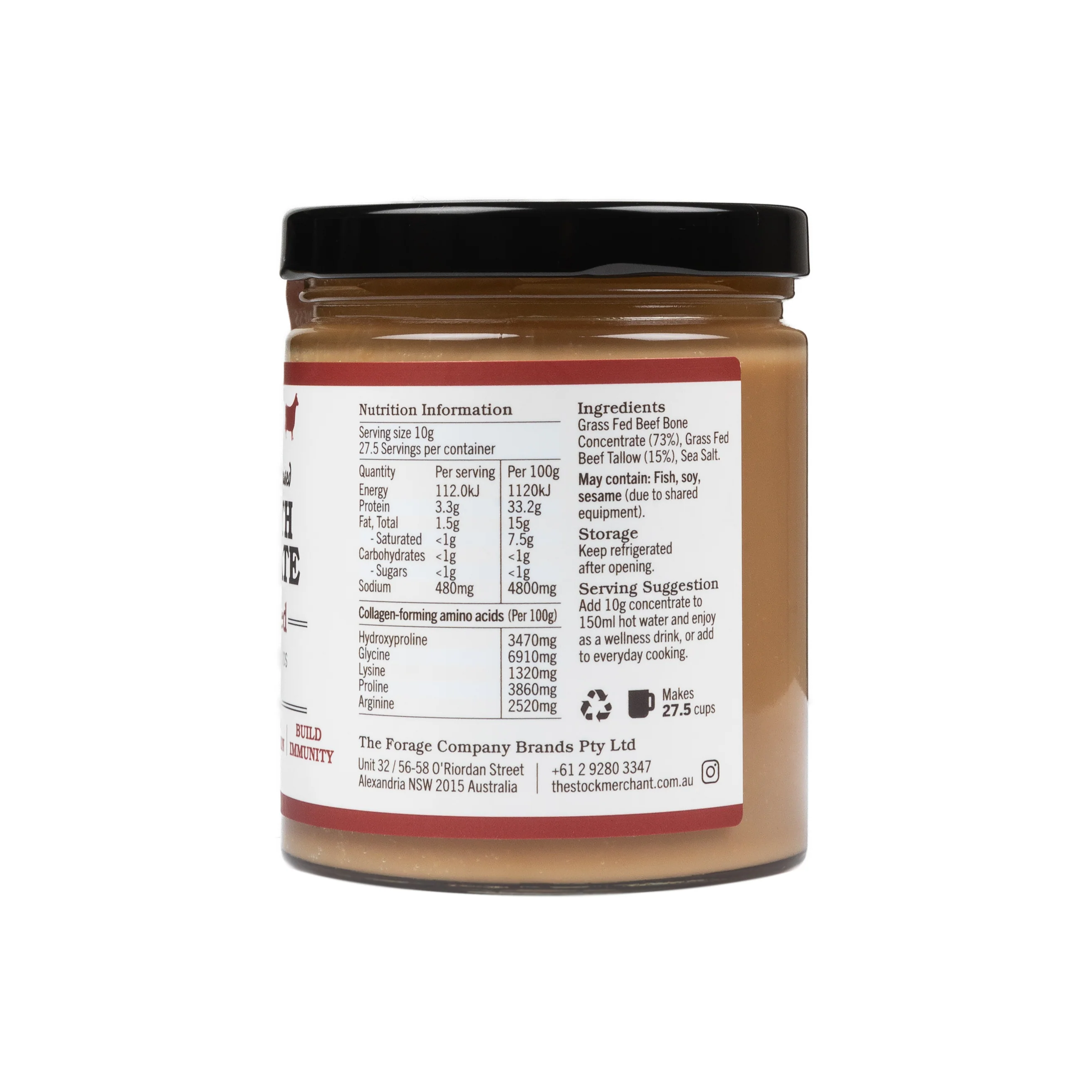 The Stock Merchant Concentrated Bone Broth Tallow Enriched 275g - Image 3