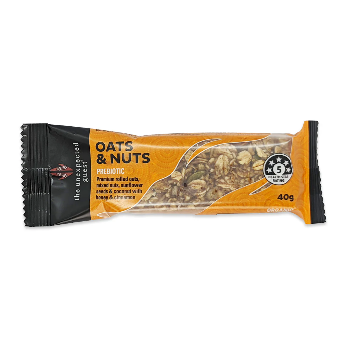 The Unexpected Guest Oat and Nuts Bar 40g