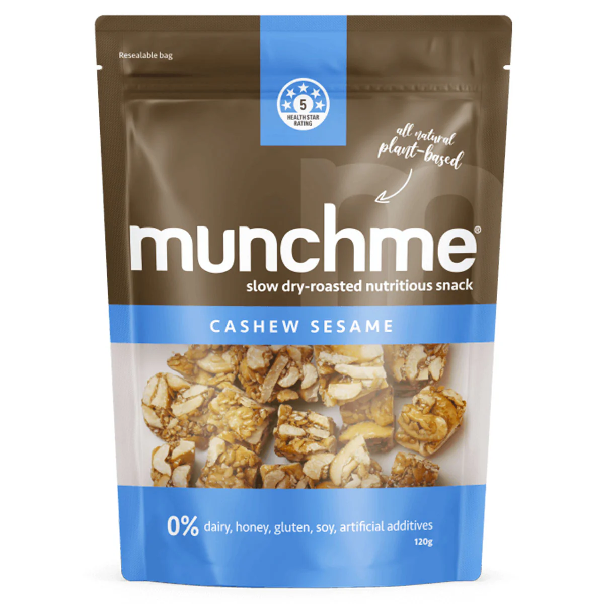 Thinkfood Munch Cashew Sesame 120g