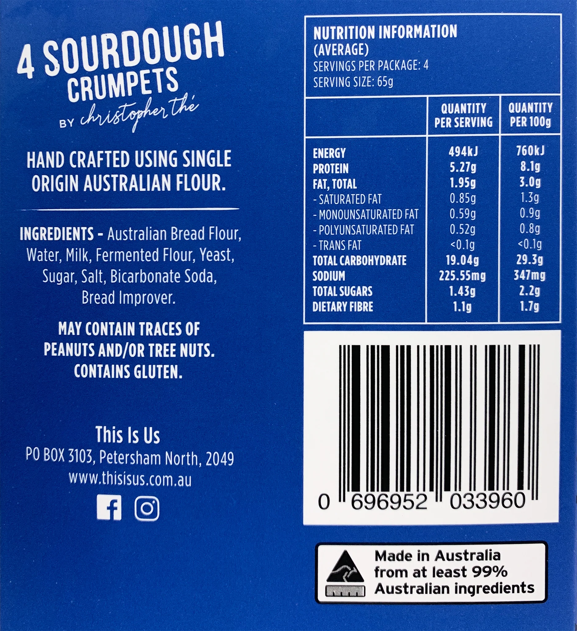 This is Us Sourdough Crumpets x4 260g - Image 3