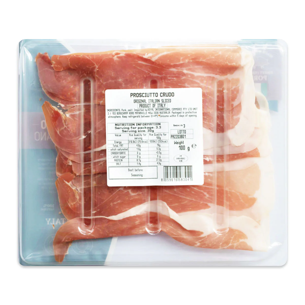 Tidbit Foods Prosciutto Crudo 100g - Image 2