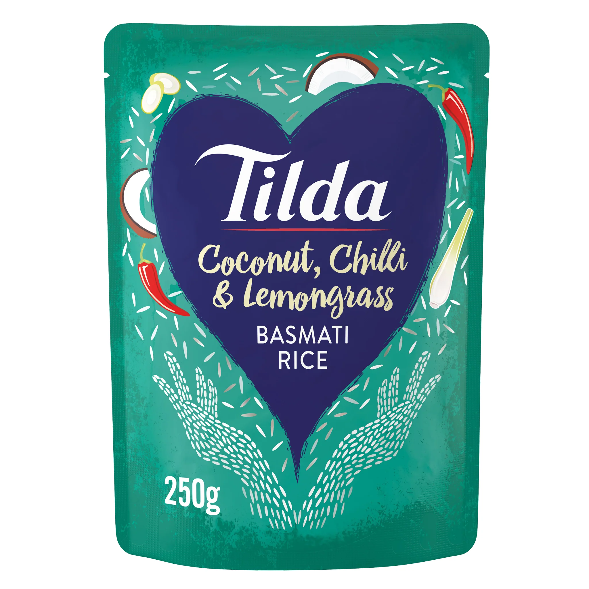Tilda Coconut, Chilli and Lemongrass Basmati Rice 250g