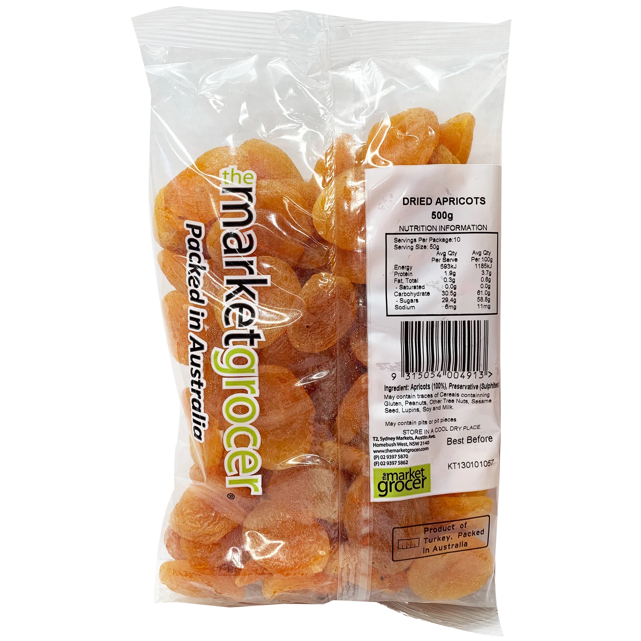 The Market Grocer Apricots Dried 500g - Image 2