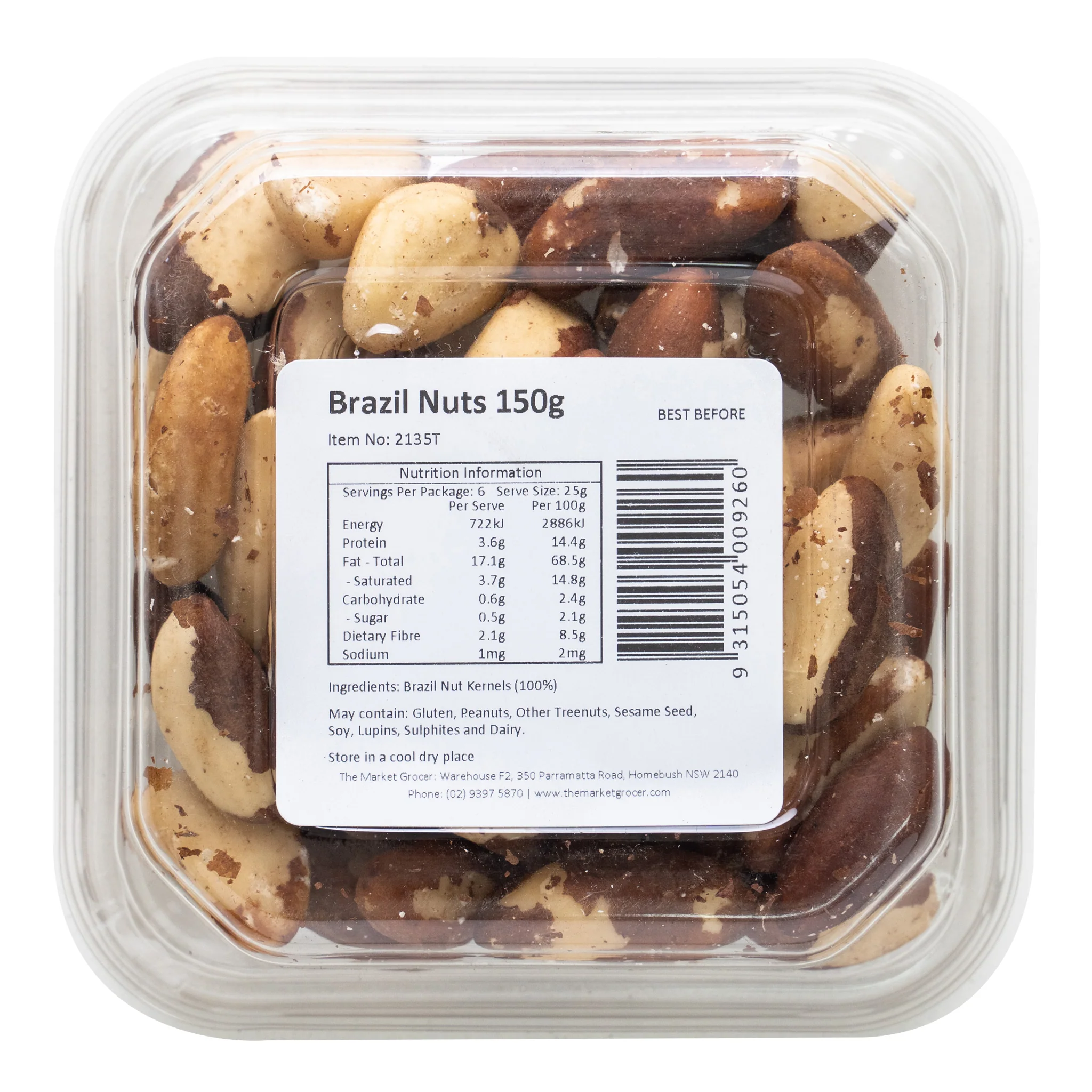 The Market Grocer Brazil Nuts 150g - Image 2