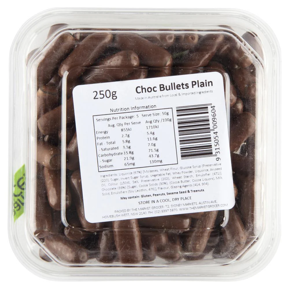 The Market Grocer Chocolate Bullets 250g - Image 2