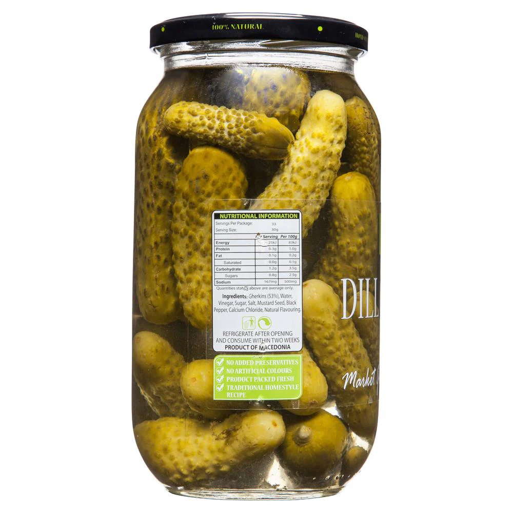 The Market Grocer Dill Gherkins 1kg - Image 2