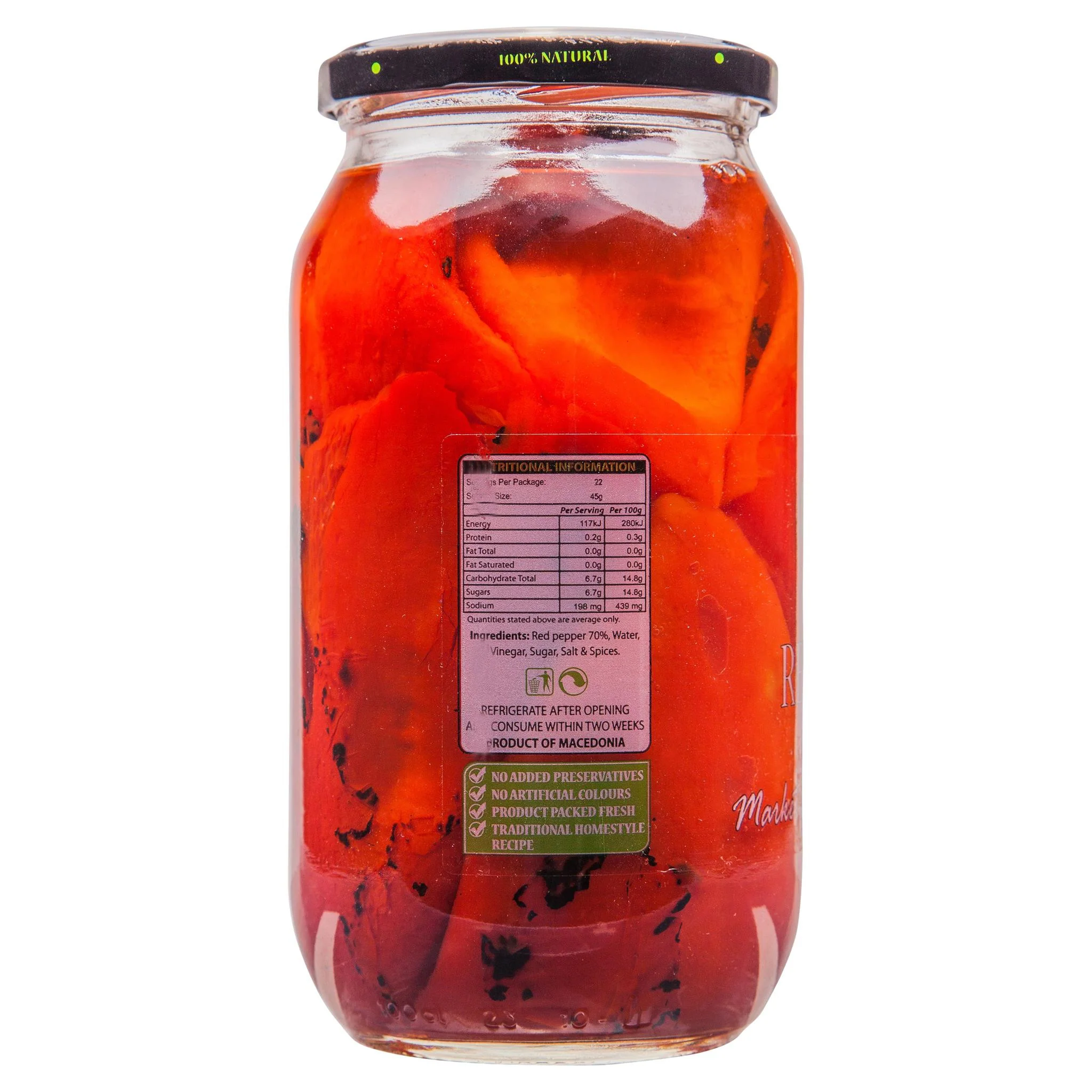 The Market Grocer Peppers Red Roasted 1kg - Image 3