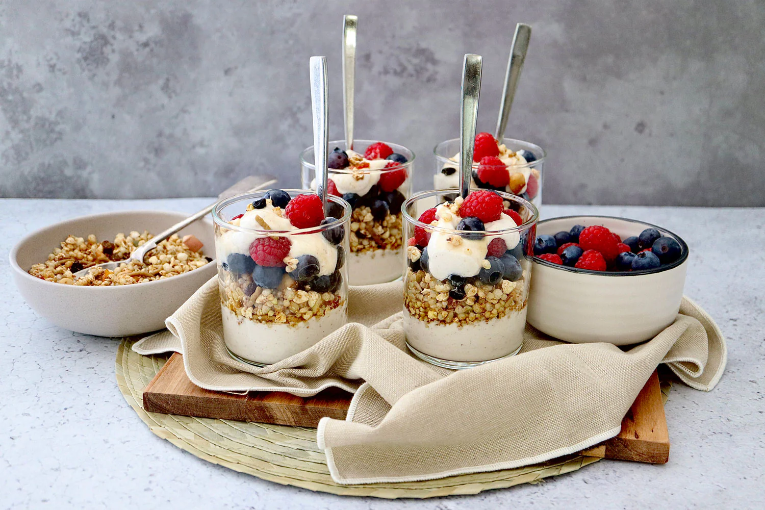 Toasted Muesli and Mixed Berries - with Vanilla Coconut Yoghurt and Maple Syrup - Image 2