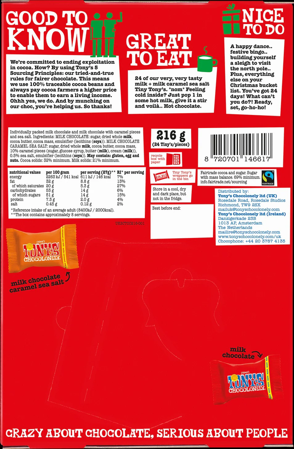 Tony's Chocolonely Countdown Calendar 216g - Image 2
