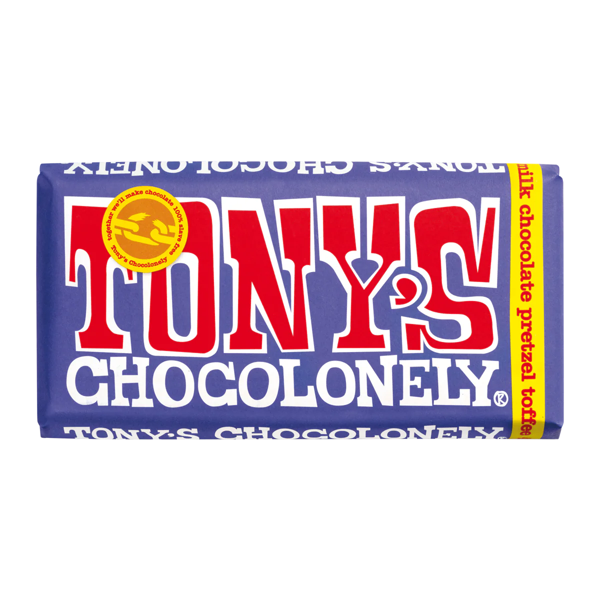 Tony's Chocolonely Milk Chocolate Pretzel Toffee 180g