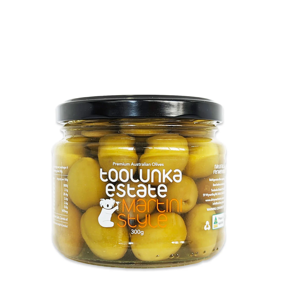 Toolunka Martini Style Olives 300g