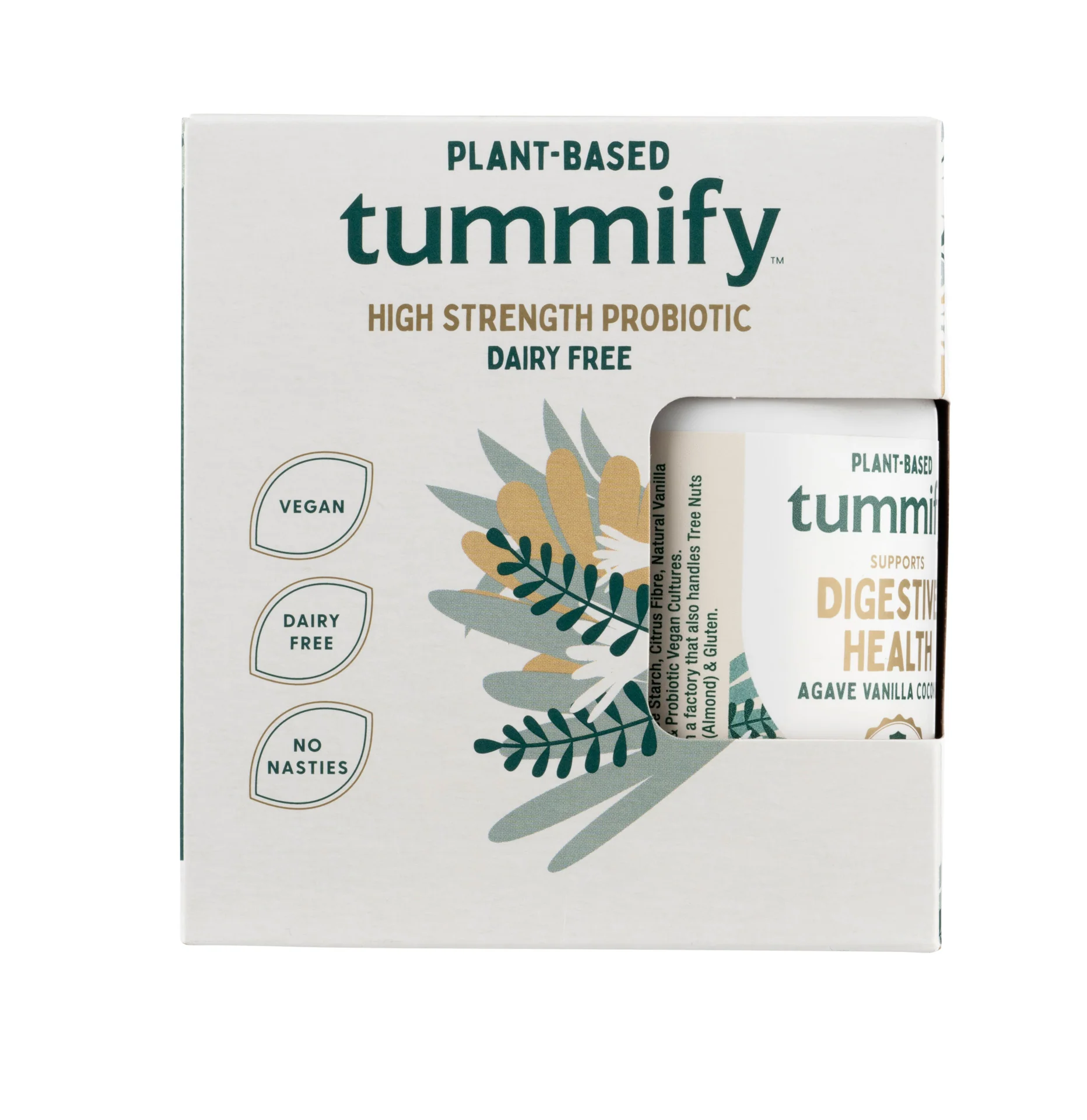 Tummify Plant Based High Strength Probiotic Shot Agave, Vanilla & Coconut 4 x 100ml - Image 4