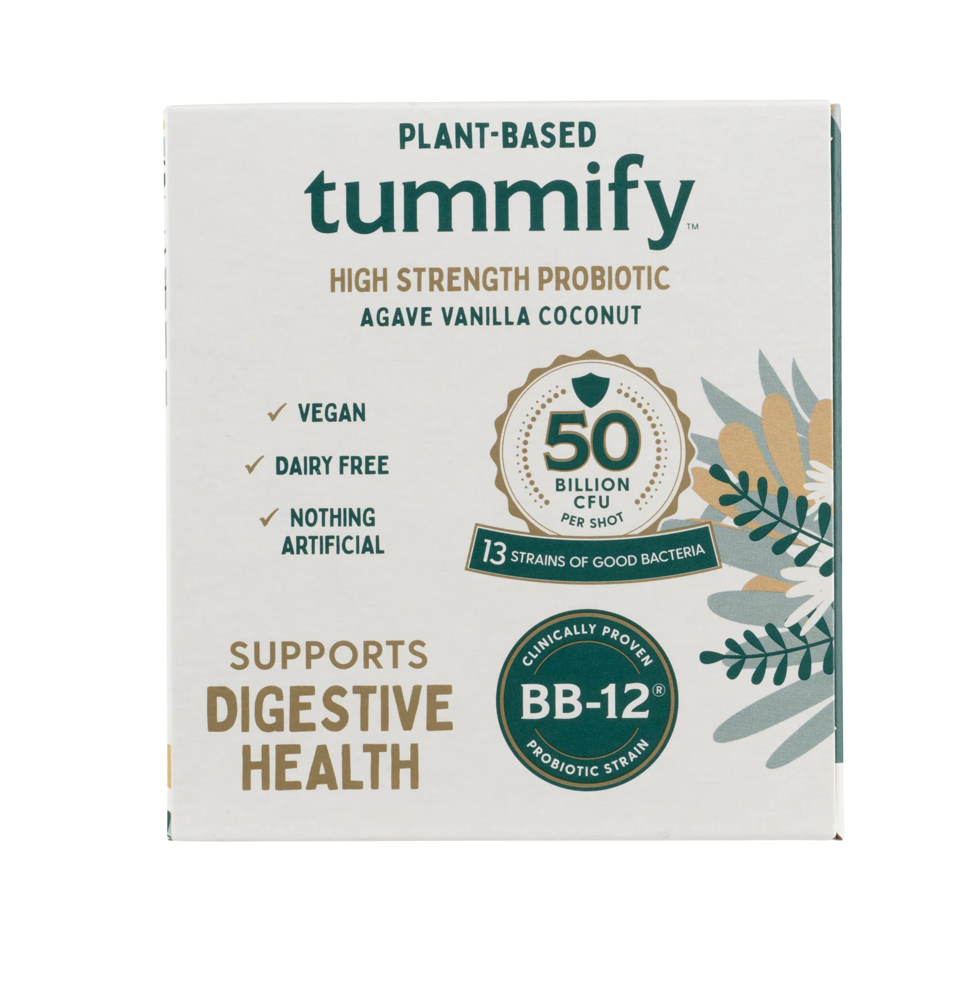 Tummify Plant Based High Strength Probiotic Shot Agave, Vanilla & Coconut 4 x 100ml - Image 5