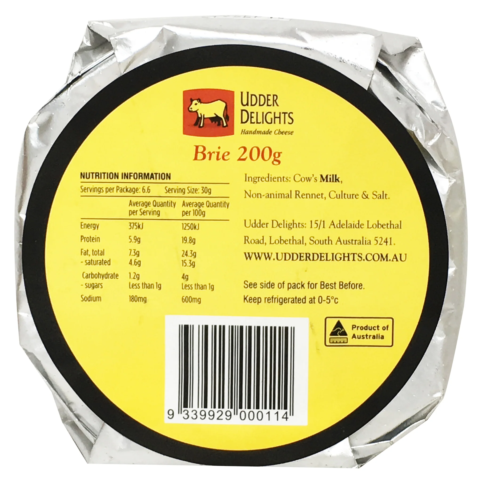 Adelaide Hills Brie Cheese 200g - Image 2