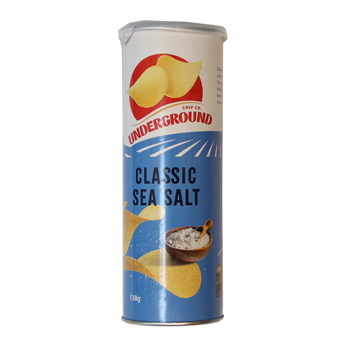 Underground Chip Co Classic Sea Salt Chips 138g