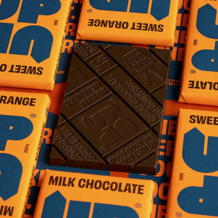Up Up Milk Chocolate Bar Orange 120g - Image 2