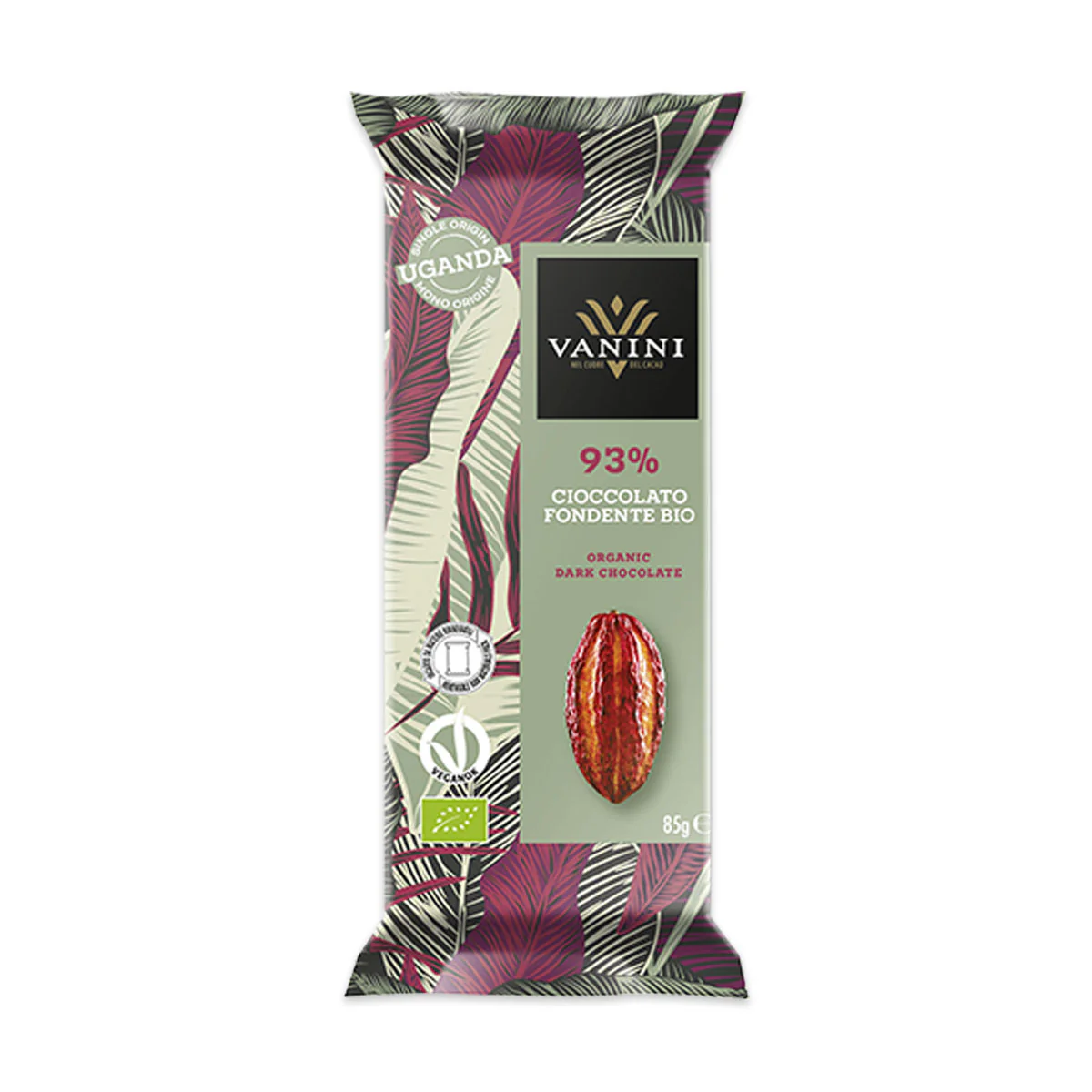 Vanini Organic Dark Chocolate 93% 85G