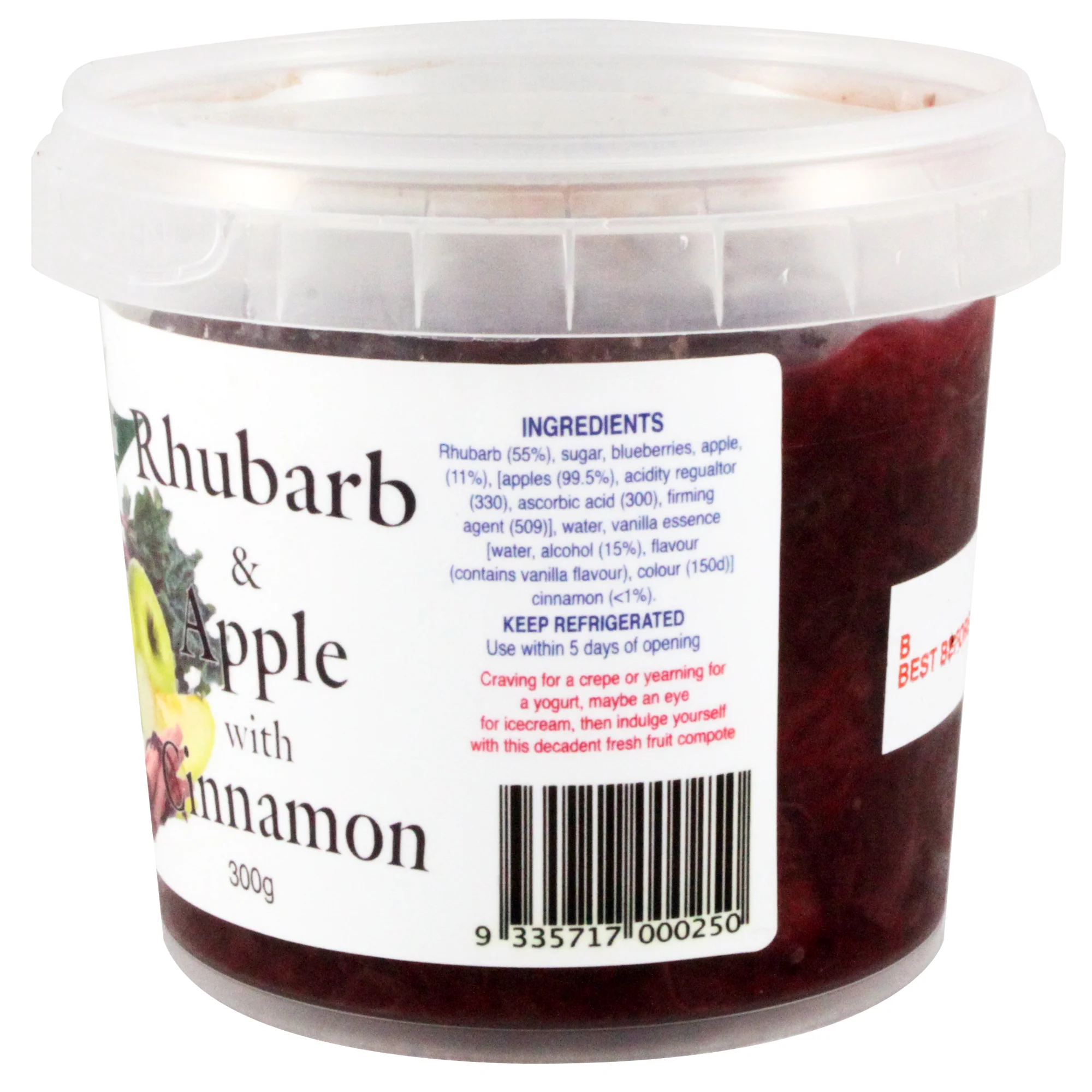 Vegetali Rhubarb and Apple with Cinnamon 300g - Image 2