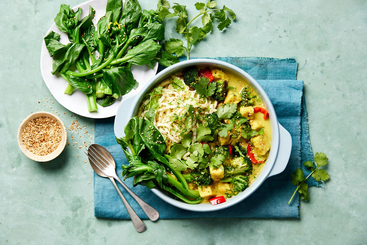 Vegetarian Yellow Curry - with Udon Noodles - Image 2
