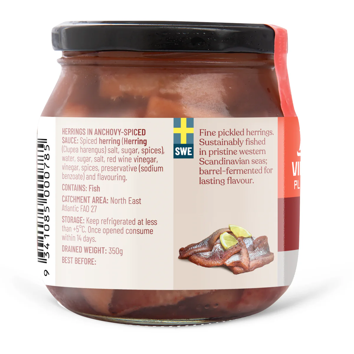 Viking Anchovy Spiced Herrings 550g - Image 2