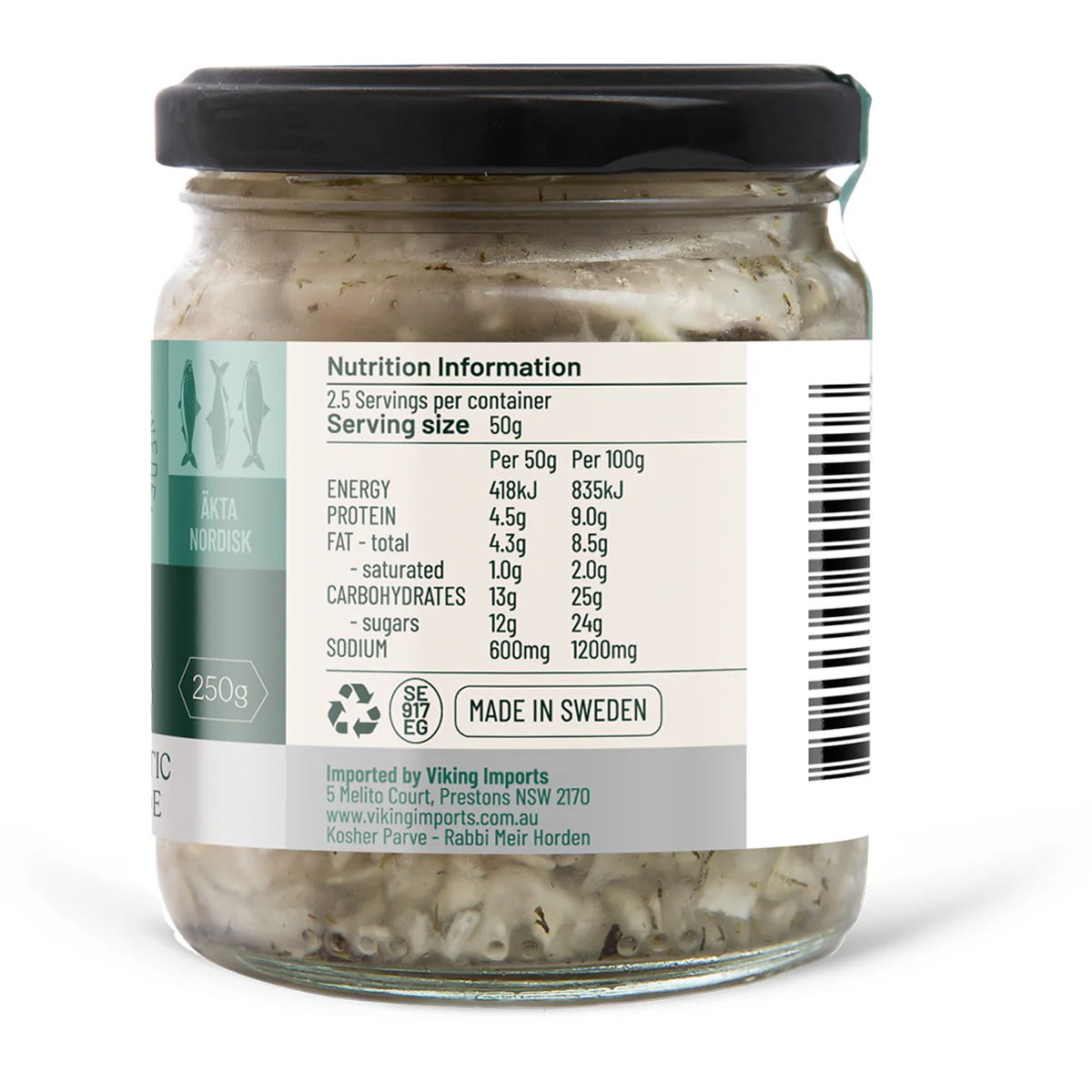 Viking Platter Dill Herrings 250g - Image 3