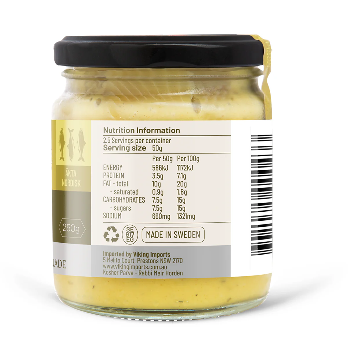 Viking Platter Mustard Herrings 250g - Image 3