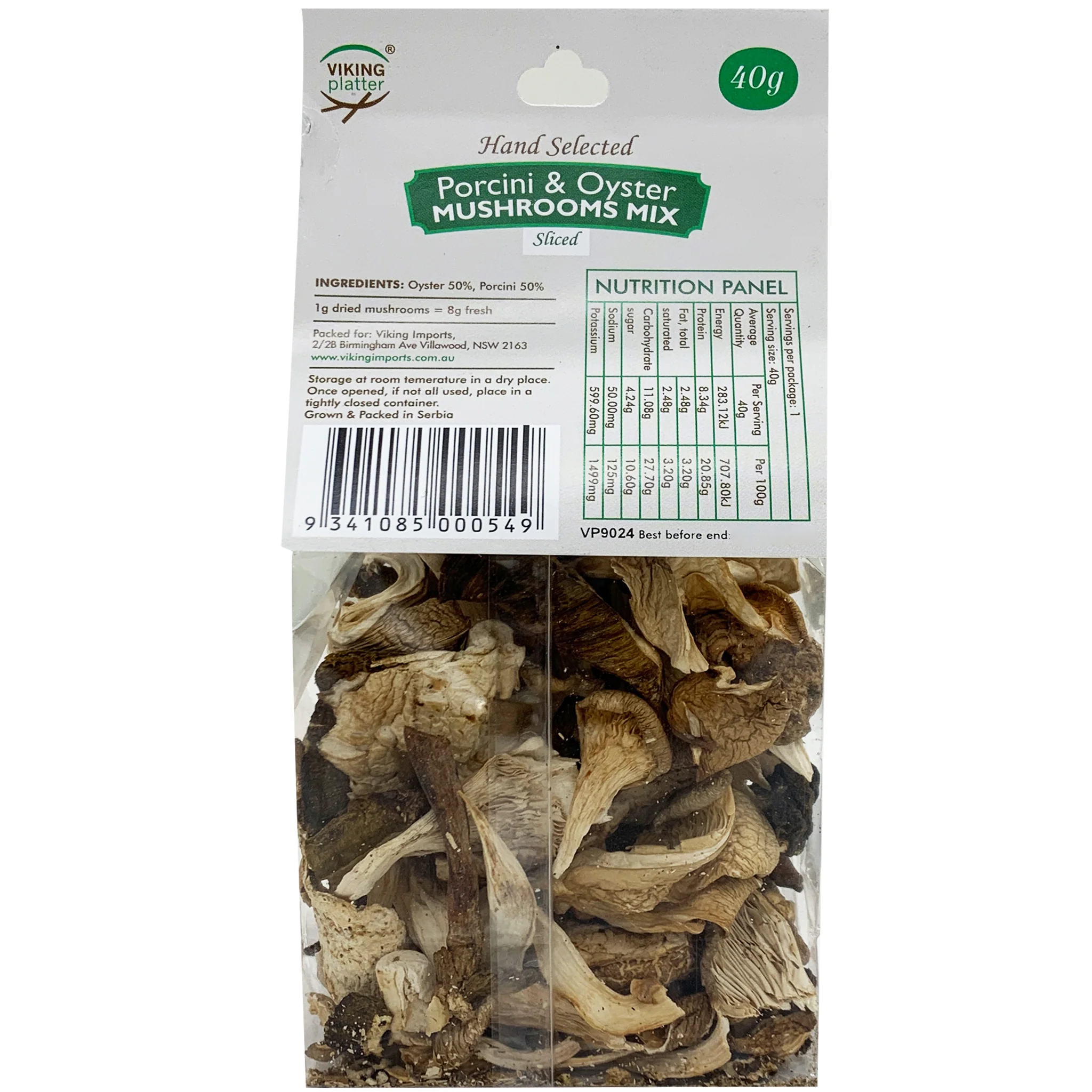 Viking Platter Porcini and Oyster Mushroom Mix 40g - Image 2