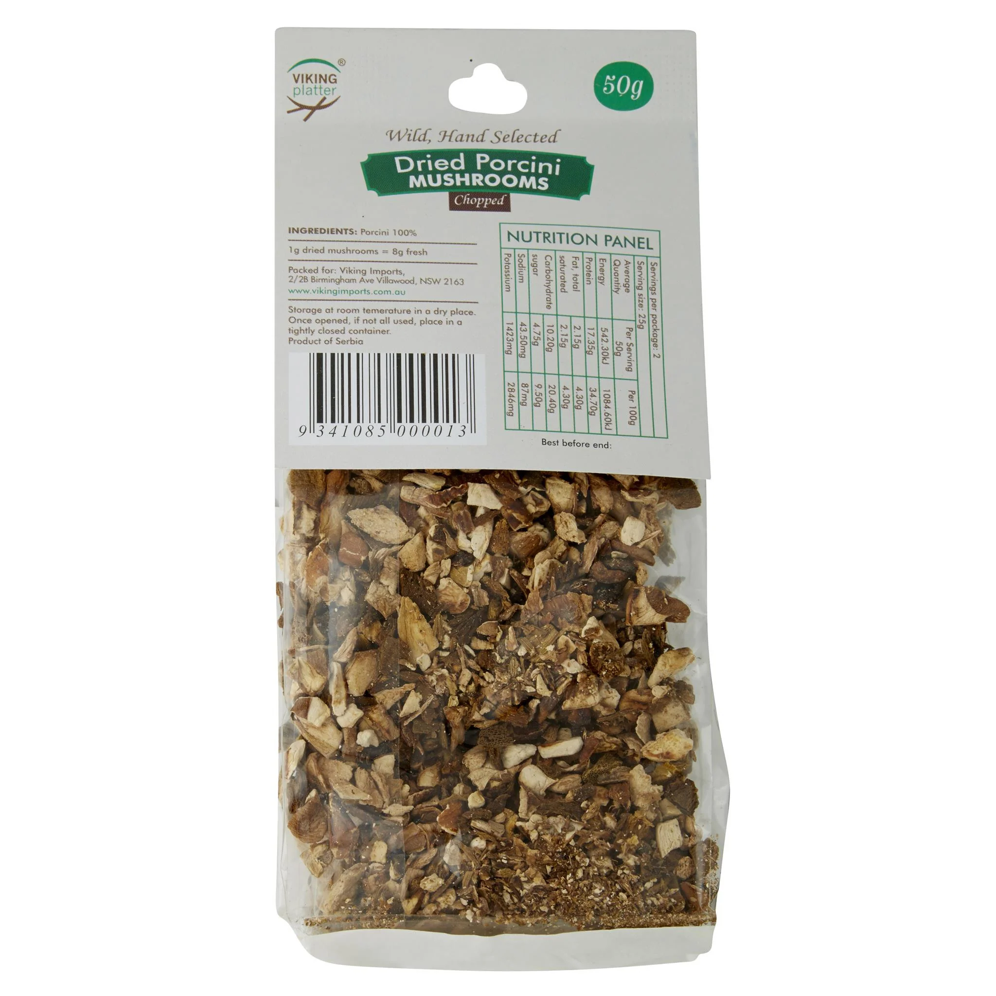 Viking Platter Dried Porcini Mushrooms Chopped 50g - Image 2