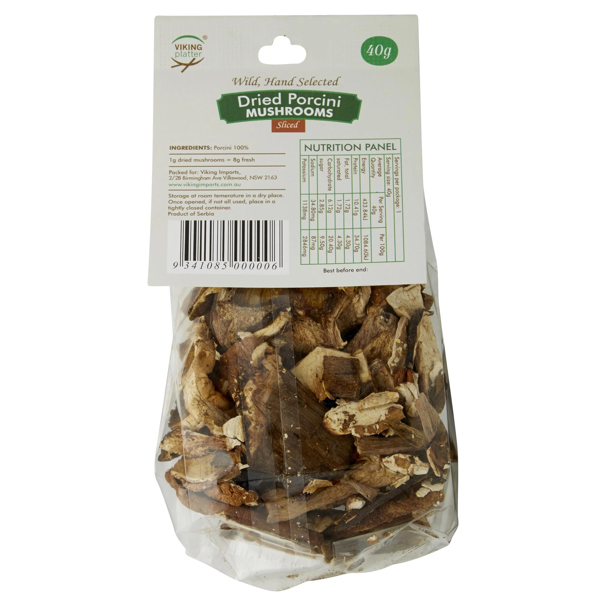 Viking Platter Dried Porcini Mushrooms Sliced 40g - Image 2