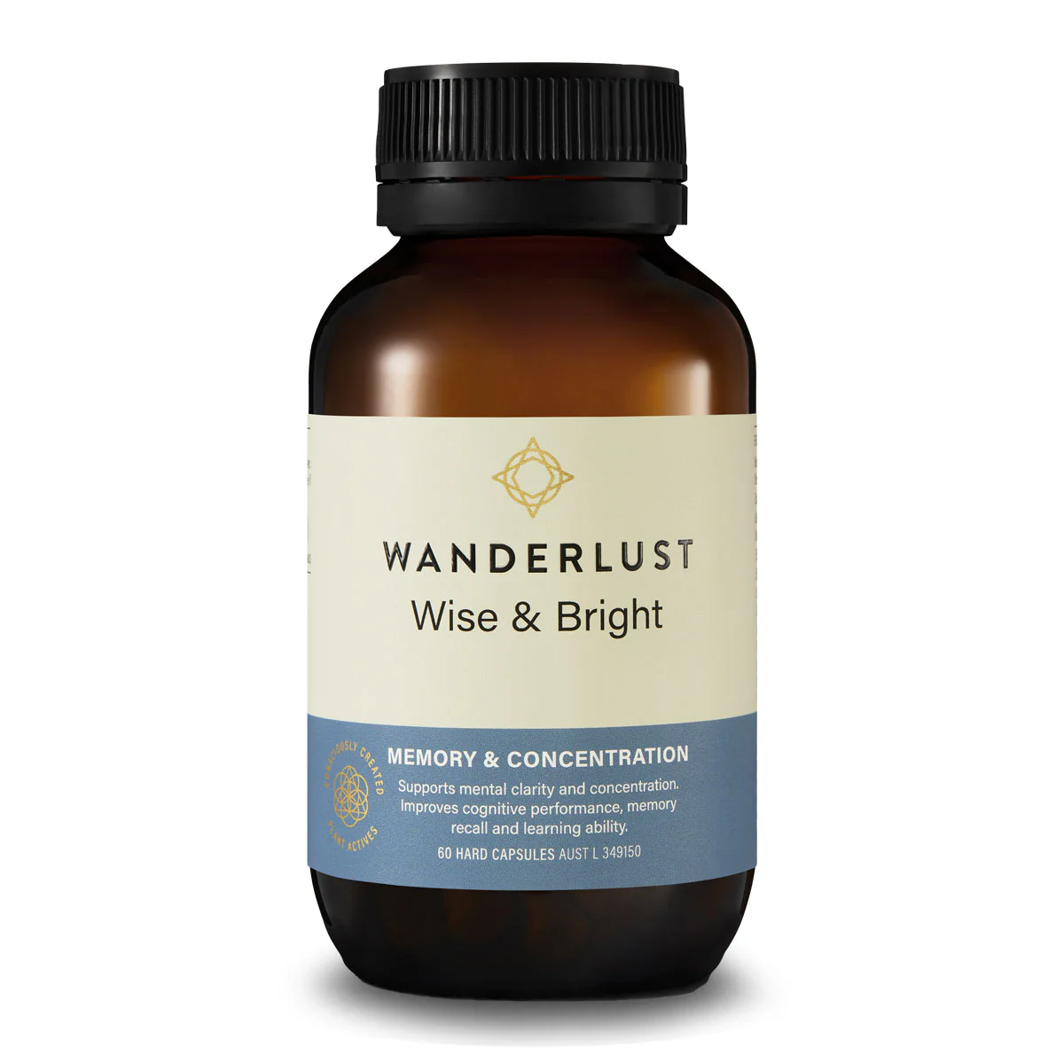 Wanderlust Wise and Bright 60 Capsules