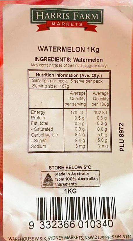 Harris Farm Watermelon Cut 1kg - Image 2