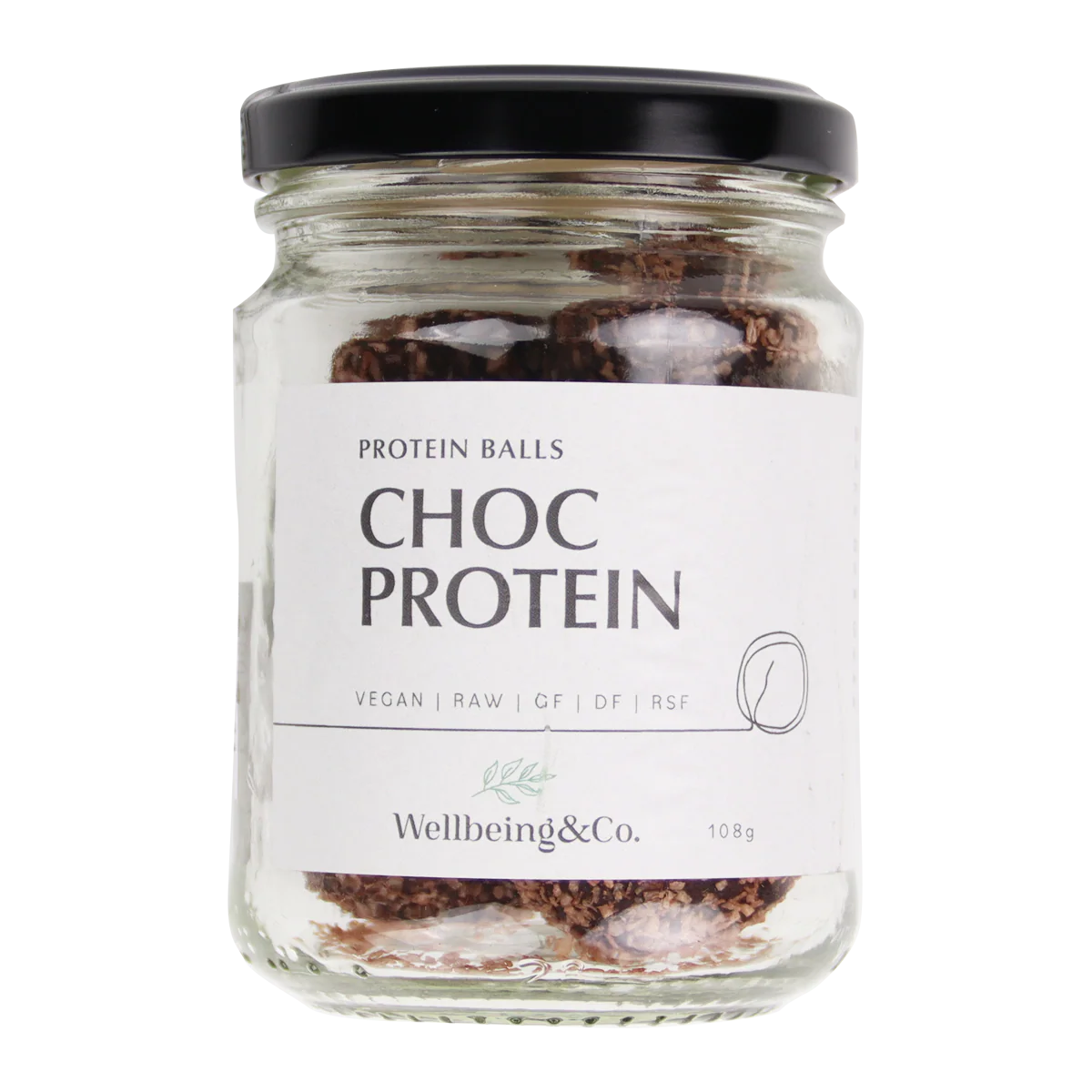 Wellbeing and Co Chocolate Protein Balls 108g
