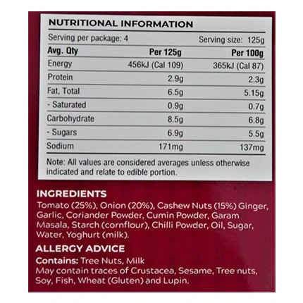Taste Fine Food Korma Sauce 500g - Image 2