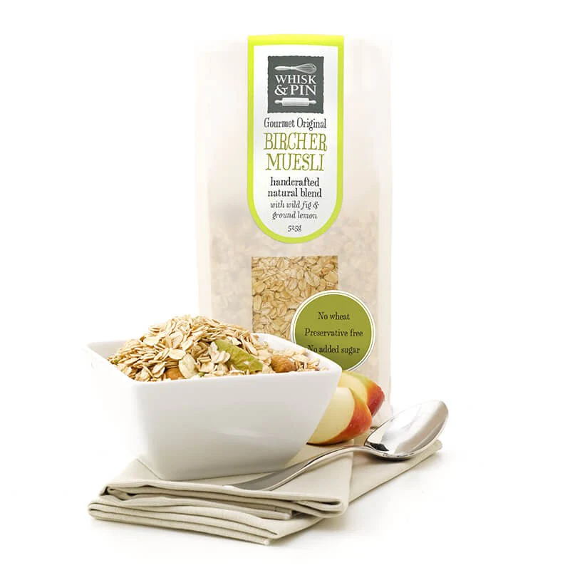 Whisk and Pin Bircher Natural Blend with Wild Fig and Ground Lemon 525g